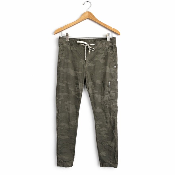 Vuori Ripstop Pant Womens Size Small Green Camo Drawstring Slim Tapered Jogger - Picture 2 of 6